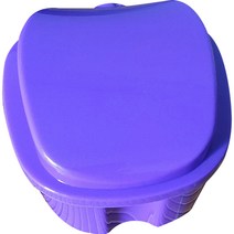 다르니나 틀니 보관 케이스, 퍼플, 1개