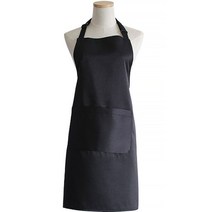 지앤와이 끈조절 무지 앞치마, 블랙, 1개