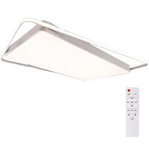 원하 라인거실등 LED 150W 색변환 + 리모컨 세트, 화이트