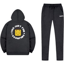 쏘핑 남성용 써클 쇼핑백 집업일자 상하의 세트 HUD_0038