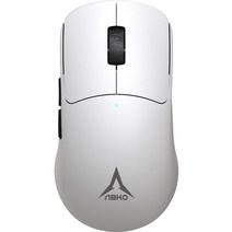 앱코 유무선 겸용 PAW3395 하이엔드 올라운더 게이밍 마우스 H150A, 화이트