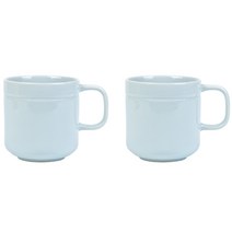 라세라미끄 르파레트 세라믹 머그컵 380ml, 블루, 2개