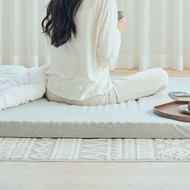 수면공감 송이토퍼 매트리스 바닥용, 그레이