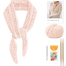 야나 아루 릴리 스카프 뜨개질 DIY 패키지, 09 소프트피치, 1세트
