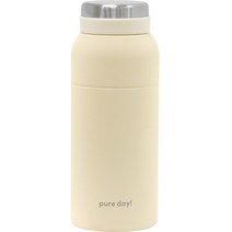 네이쳐리빙 퓨어데일 플레인 진공 스텐 텀블러, 300ml, 아이보리