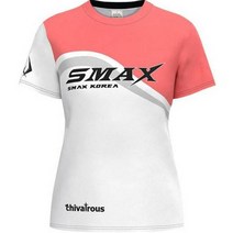 스맥스코리아 여성용 그랜드 숄더핏 쿨소재 배드민턴 티셔츠 SMAX-51