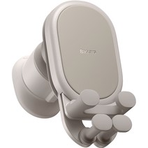 베이스어스 스테이블 그래비티 차량용 거치대 송풍구용, 1개, 크리미화이트