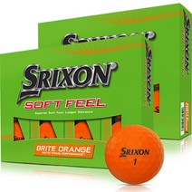스릭슨 신형 소프트필 골프공 2피스 12p, 2개, 무광 오렌지