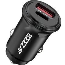 비잽 초고속충전 차량용 시거잭 듀얼 초미니 매립형 충전기 PD PPS QC3.0 48W, BZD48, 블랙