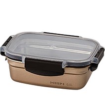 한샘 S O K 프레시 컬러스텐 밀폐용기 0.5L, 1개, 메탈골드