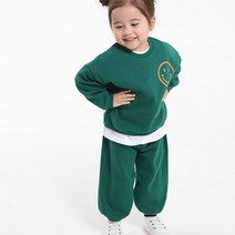 아동용 긴팔 티셔츠 + 바지 상하의 바이브 세트