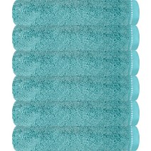 송월타올 솔리드 뱀부 무지 200g, 블루그린, 6개