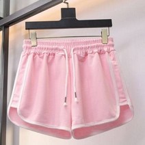 헨센 여성용 사계절 돌핀 3부 반바지 실내 숏팬츠 트레이닝 바지 화이트라인