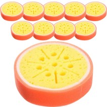 마켓피오 주방 과일모양 스펀지 수세미 타입3, 10개, 1개입