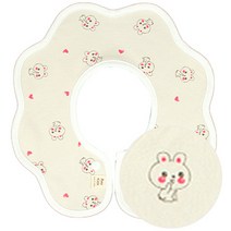 양면 롤링턱받이, 46 하트토끼 베이지, 1개