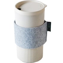 자연소재 텀블러, 멜란지그레이, 443ml