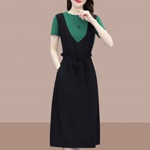 여성용 블랙101 미파니츠 반팔 미디움 원피스 CH-2316776