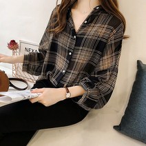 두봄 여성용 긴팔 셔츠 남방