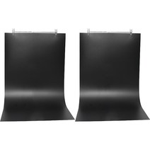 대한 제품 소품 촬영 뒷배경 유광 무광 양면 배경지 블랙 소형 40 x 75cm, UM-PPSZE, 2개