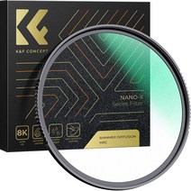 K&F CONCEPT 블랙미스트 SHIMMER 1 렌즈필터 8K AGC Glass 67mm NANO-X