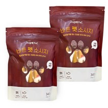 강아지 합성첨가물NO 건강한 소세지 20p, 어육맛, 340g, 2개