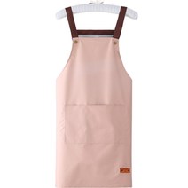 메리길드 원피스 앞치마 PVC 방수 작업용 앞치마, 핑크, 1개