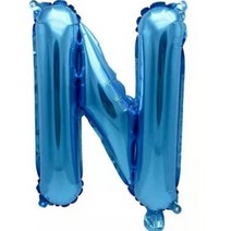 팡파티 레터링 알파벳 풍선 N 40cm, 블루, 1개