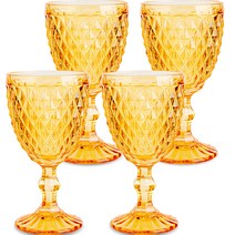 라리사 다이아 고블렛잔 300ml, 만다린, 4개