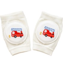 스타도어 유아용 러블리자수 메쉬 무릎보호대 2p, 소방차, 1개