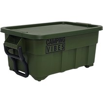 캠핑바이브스 멀티 카고박스 특대형 53L, 올리브 그린, 1단