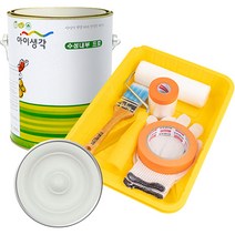 삼화페인트 아이생각 친환경 수성내부 프로 4L 페인트 도구세트, 그레이베이지, 4000ml, 1개