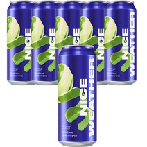 클룹 나이스웨더 제로소다 청사과 탄산음료, 6개, 500ml