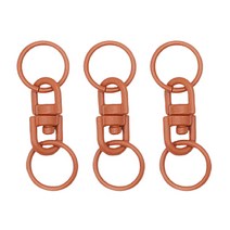 동대문단추왕 동대문 패션 포인트 중간 연결 고리 컬러 장식 중간고리, 브라운, 3개