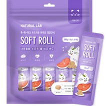 네츄럴랩 소프트 롤 샌드 고양이간식, 비프 샌드, 200g, 1개