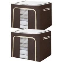 볼매다움 대용량 리빙박스 100L, 브라운, 2개