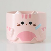 제이블룸 하모니 큐티 캣 머그컵 300ml, 핑크, 1개