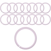 동대문단추왕 컬러 오링 O링 내경 10mm, 15개, 라이트퍼플