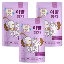 킴스패밀리 고양이 이빨과자, 헤어볼, 50g, 3개