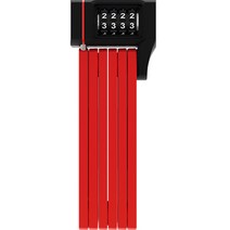 아부스 유그립 보르도 5700c 콤보 자전거 번호키 자물쇠 80cm, 레드, 1개