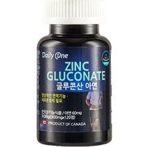 데일리원 글루콘산 아연, 1개, 108g