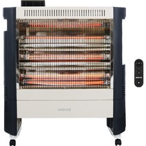 인더스 대형 카본 온풍팬 히터 리모컨형, 상세페이지참조, 화이트 + 네이비, INO-4400FVR