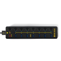 씽크웨이 CORE D72 QC3.0 9포트 USB충전겸용 허브, 블랙