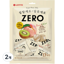 롯데제과 제로 후르츠 젤리 츄잉젤리, 2개, 238g