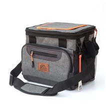 아웃도어 포레스트 접이식 피크닉 쿨러백 아이스박스, 그레이, 9L