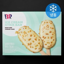 [베스킨라빈스스틱바] 배스킨라빈스 뉴욕치즈케이크 아이스크림 바 4개입 (냉동), 360ml, 1개