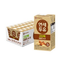 연세두유 고단백 아몬드 & 잣 두유, 190ml, 24개