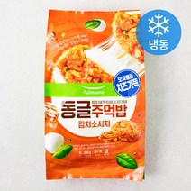 풀무원 동글주먹밥 김치소시지 (냉동), 100g, 8개
