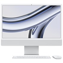 Apple 2023 아이맥 24 M3, 실버, 10코어, 256GB, M3 8코어, 8GB
