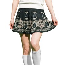 럭스골프 여성용 프린트 주름 큐롯 치마바지 MDG3M106