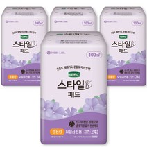디펜드 여성용 스타일 요실금 참숯 패드 중용량, 24개입, 4개